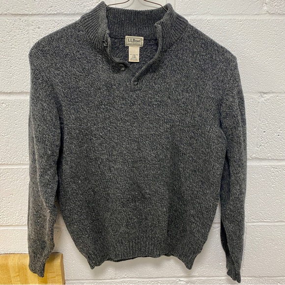 L.L. Bean Lambswool Knit Sweater Large - Picture 1 of 7